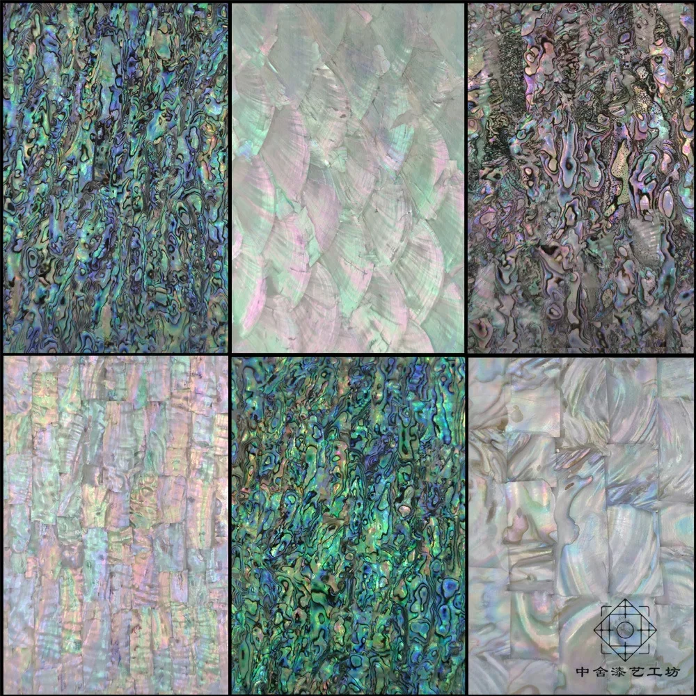 1Piece Natural Abalone Shell Mother of Pearl laminate Sheet DIY Home Decoration Material Crafts Carved Slice Inlay 240x140x0.2mm