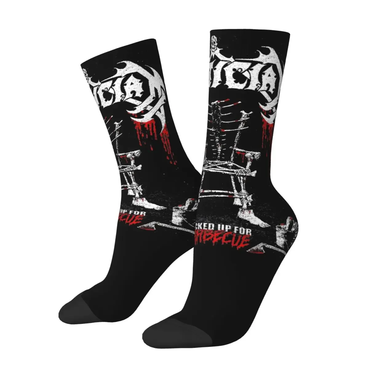 New Male Men Socks Casual Mortician Hacked Up For Barbecue Sock High Quality Women's Socks Spring Summer Autumn Winter