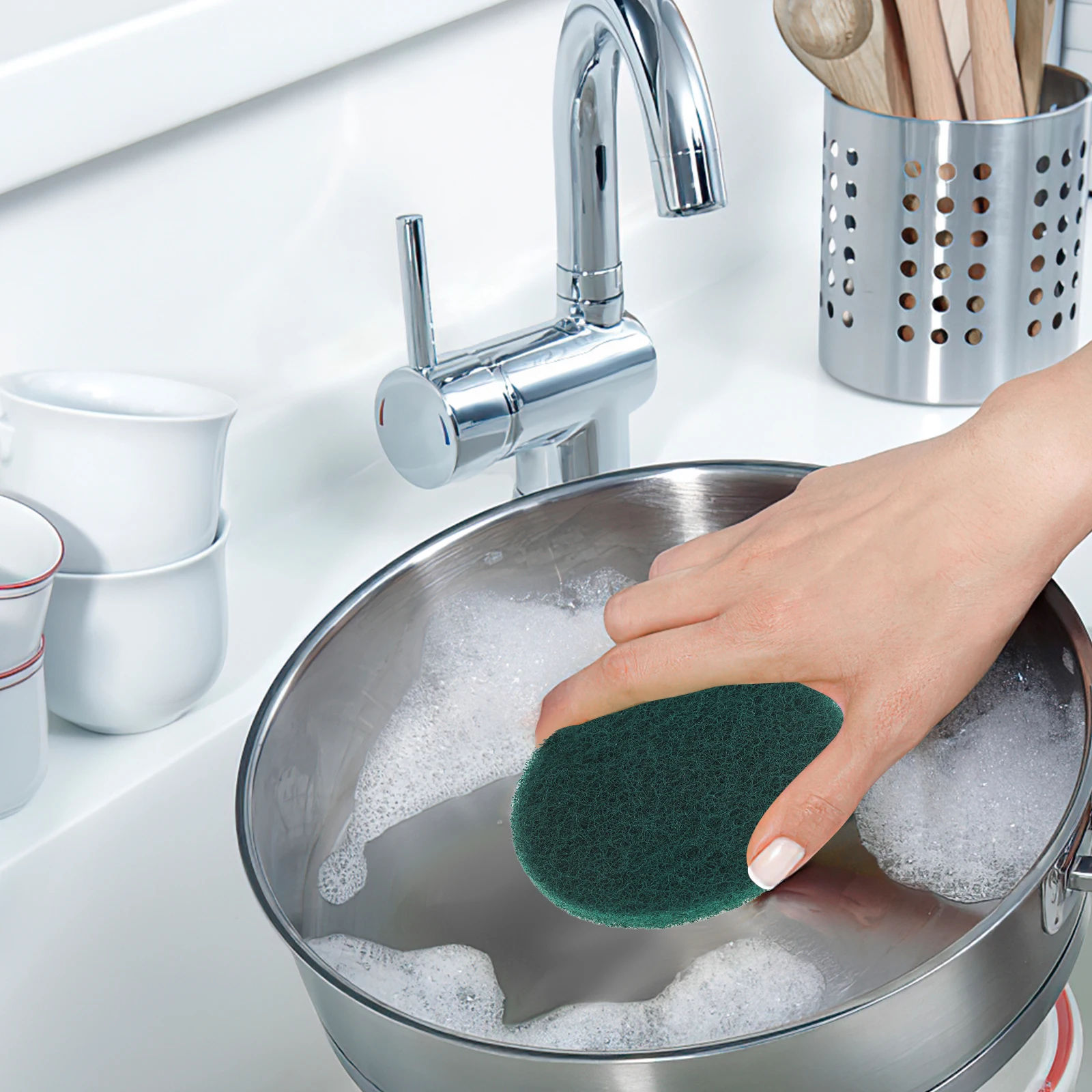 

Round Multi-Use Scrubbing Pad For Kitchen Glass Polishing Household Scouring Brush Buffer Pads Scouring Pads