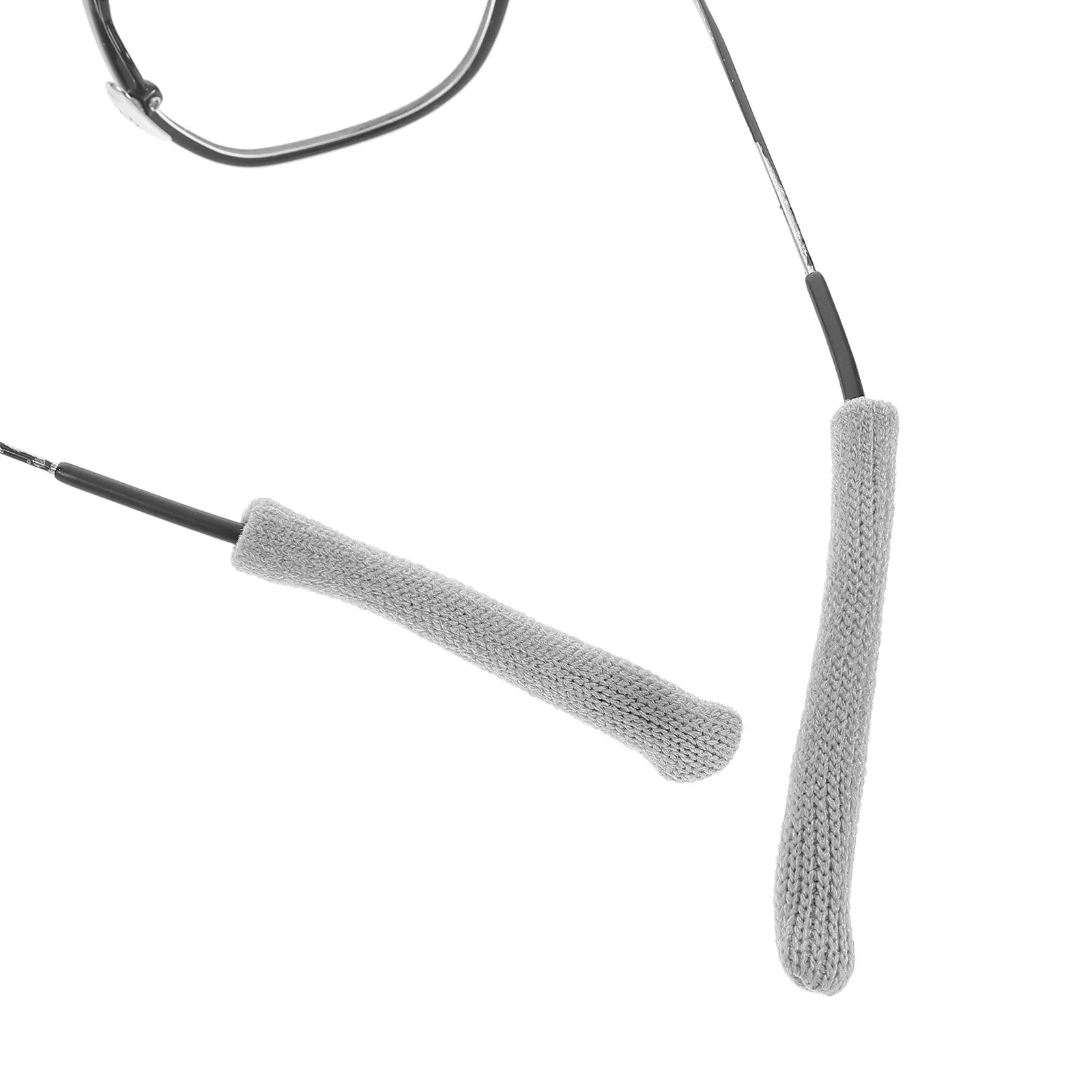 6Pcs Glasses Ear Cushions Knitted Soft Non Slip Temple Sleeve Covers Universal Eyeglass Arm Padding Sunglasses Reading