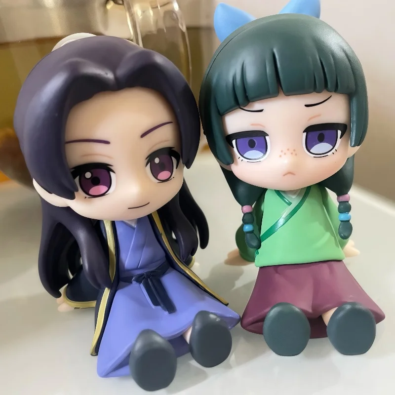 

Новая шепающая девушка из магазина медицины, версия Q, фигурка кота, нефритовый лист, Cui, сидячая модель, орнамент, милая кукла, подарки