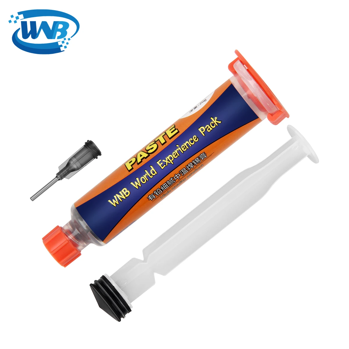 WNB 183℃ Melting Point Syringe Tin Solder Paste Soldering Flux Welding Paste for LED BGA SMD Chip PCB Circuit Board Phone Repair