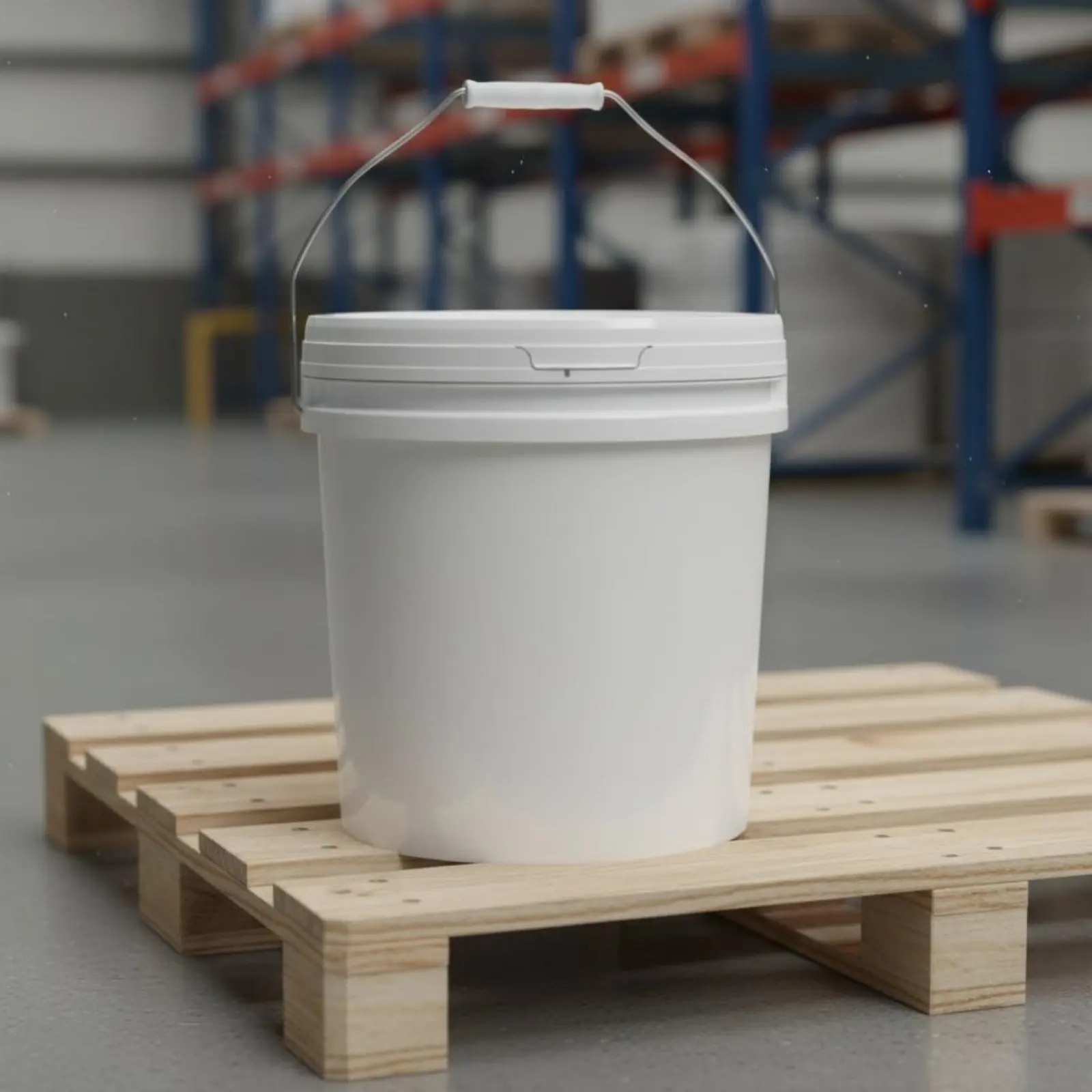 

Professional Plastic Pail with Handle Leakproof Closure Pail with Handle Sturdy Duty Storage Pail Wide Mouth for Painting