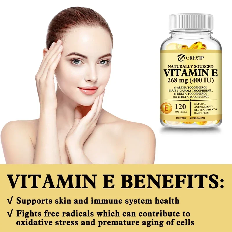 Vitamin E - Promote Blood Circulation, Anti-oxidation, Brighten Skin Tone