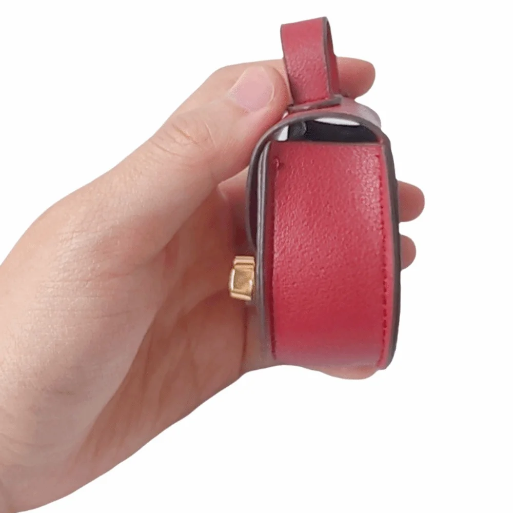 Zipper Closure Versatile Saddle Bag Small Size Pendant Style Small Coin Purse Premium Leather Loose Change Pendant