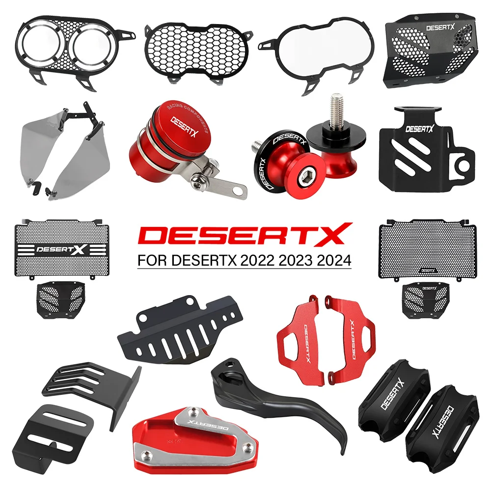 

For Ducati Desert X DesertX Brake Master Cylinder Guard Cover Radiator Headlight Protector Grille Kickstand Foot Pad Side Stand