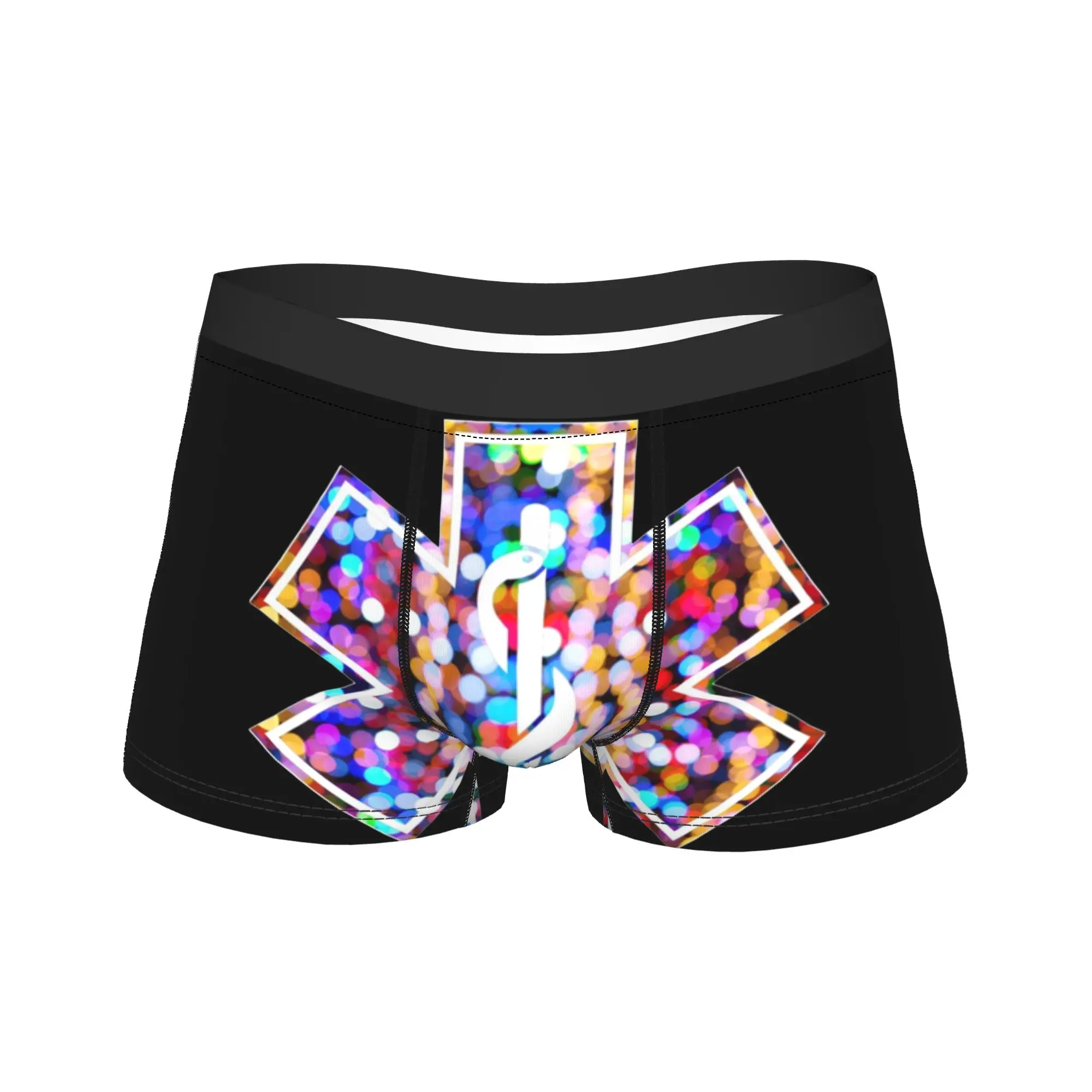 

Трусы-шорты Star of Life: качественные мужские забавные трусы-боксеры, индивидуальный дизайн, большие размеры