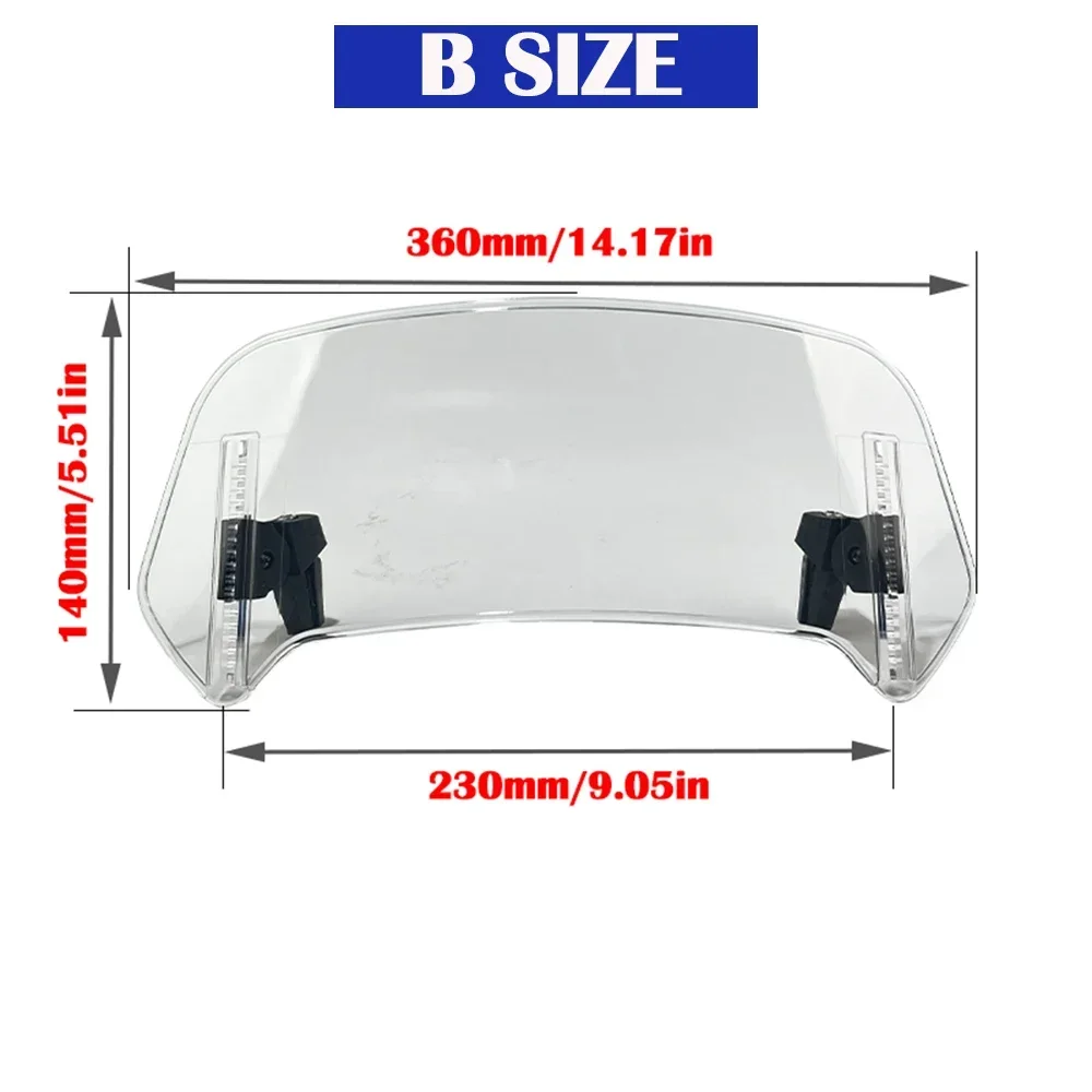 For Benelli TRK502X TRK251X TRK702X TRK 251 702 800 502 X Universal Motorcycle Sport Windshield Viser Visor Deflector WindScreen