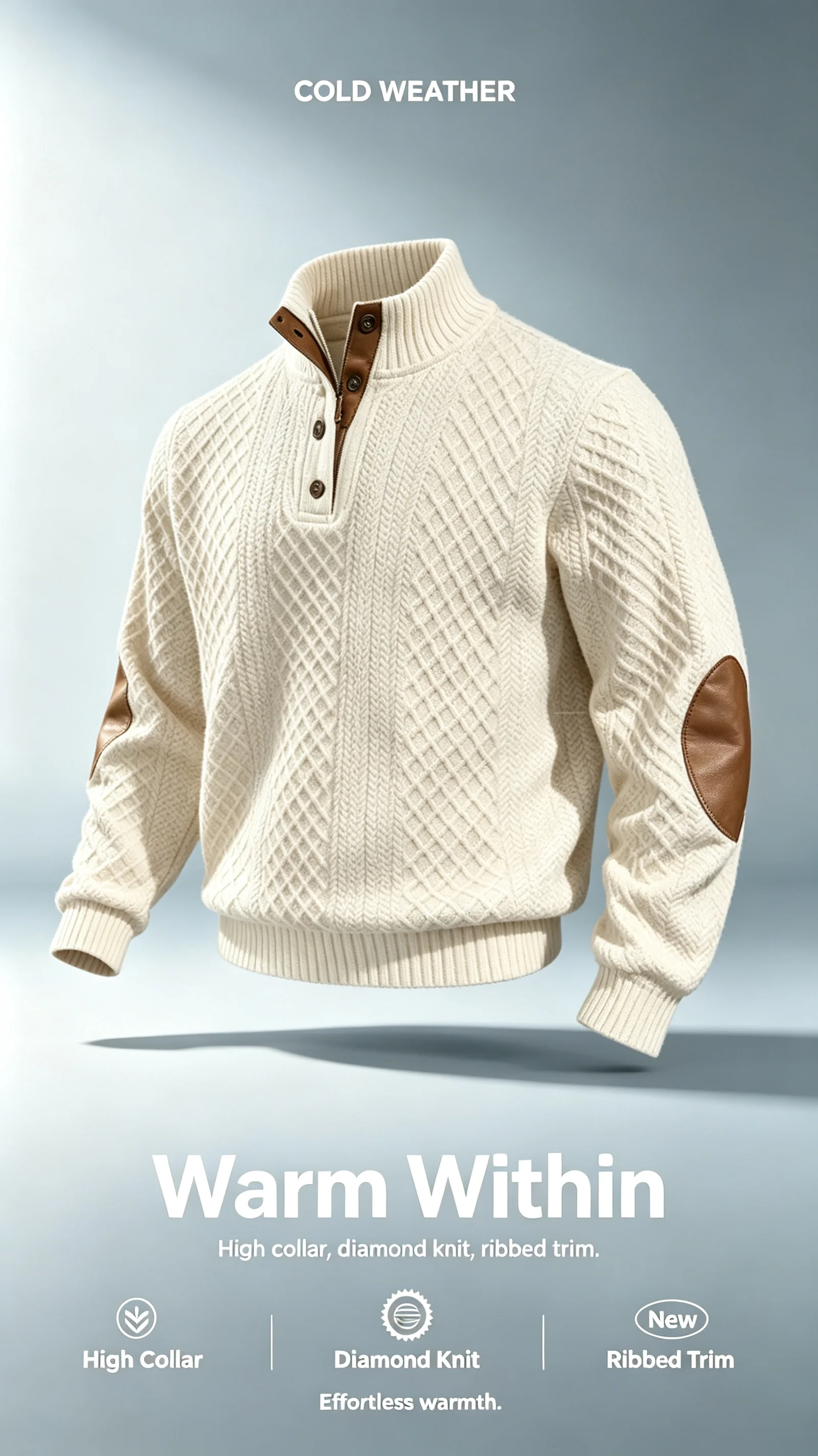 Pull à col montant pour homme, - Turtleneck Sweater Men avis et prix