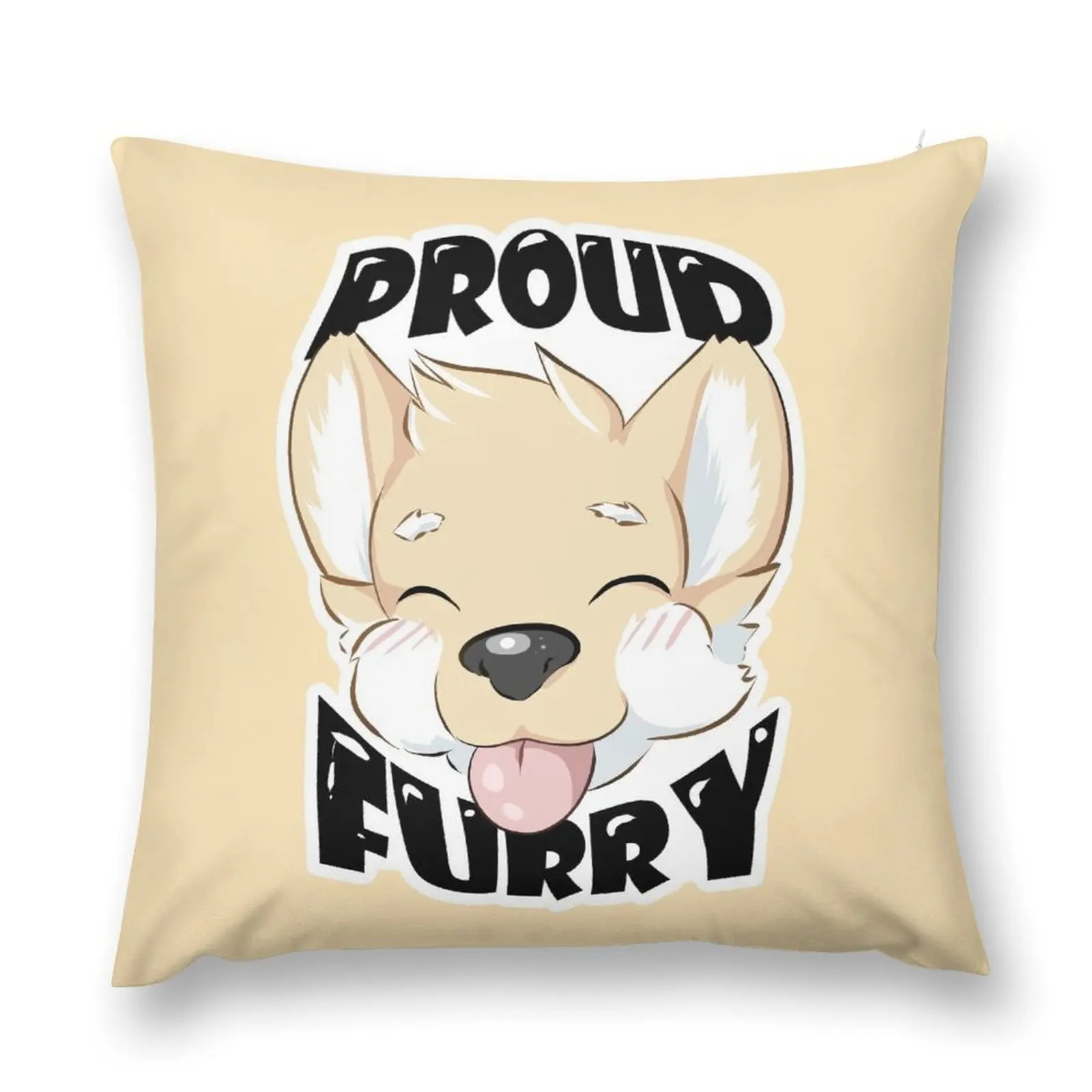 

Proud Furry Throw Pillow Sofa Cushions Cover Throw Pillow Pillowcase pillow