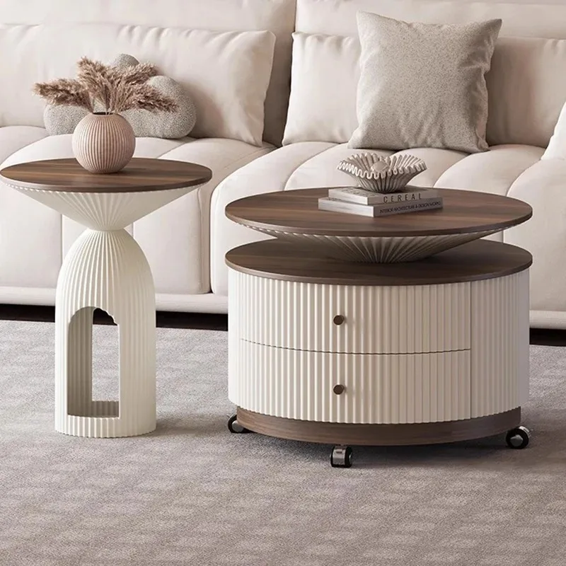 Vintage Storage Coffee Table Bedroom Wood Transform Space Saving Universal Side Table Unique Mesa Auxiliar Trendy Furniture