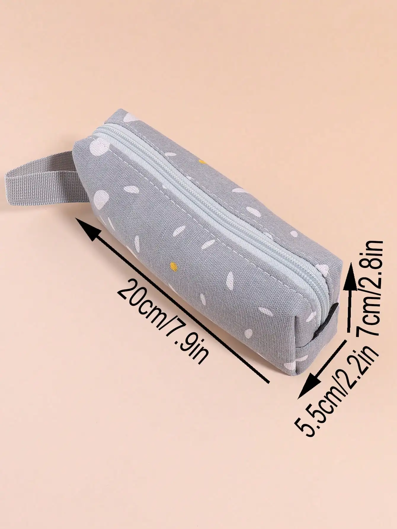 Small Fresh Polka Dot Pen Bag Portable Cute Pencil Case Multifunctional Stationery Storage Bag Student School Organizer Supplies