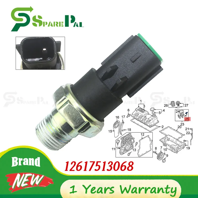 12617513068 Novo Sensor de Pressão de Óleo para MINI R50 R52 R53 Cooper S Chrysler 300 PT Cruiser Dodge Jeep Plymouth