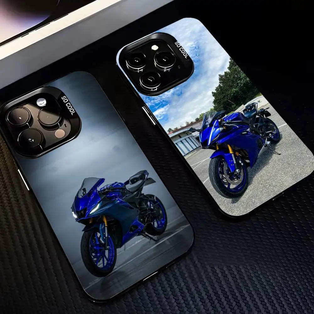 

R3 Cool M-Motorcycles Phone Case For iPhone 17,16,15,14,13,12,11 Plus,Pro Max,XS,Colorful Silver Phone case Funda Cover