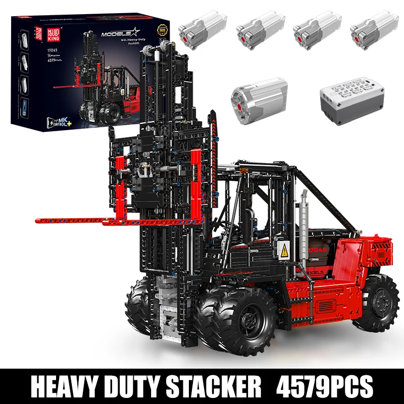 Mould King 17044 17045 Technische Truck Bouwblokken Afstandsbediening Zware Heftruck Model RC Automodel Kinder Kerstcadeau - afbeelding 1