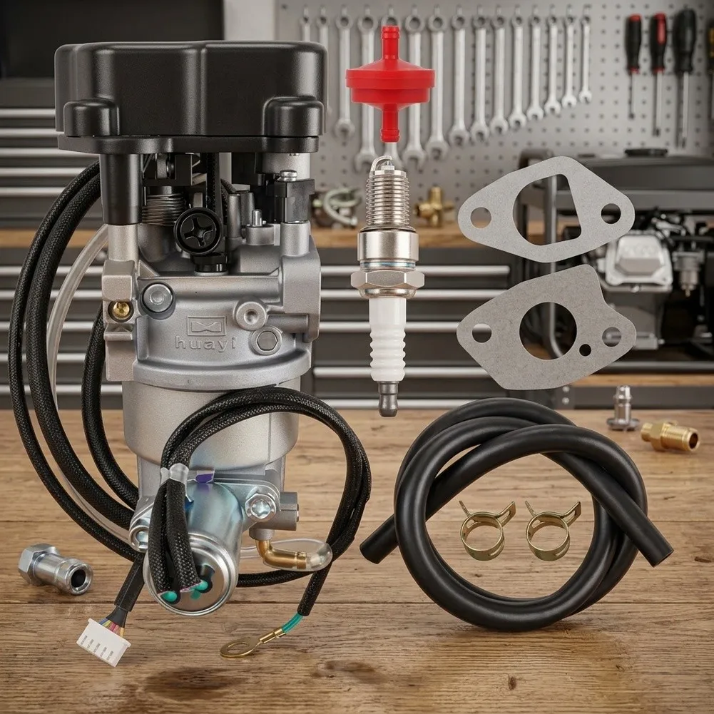 For IGen4500DF Carburetor Replacement Kit for 4500W Dual Fuel Digital Inverter Generator with Spark Oil Filter