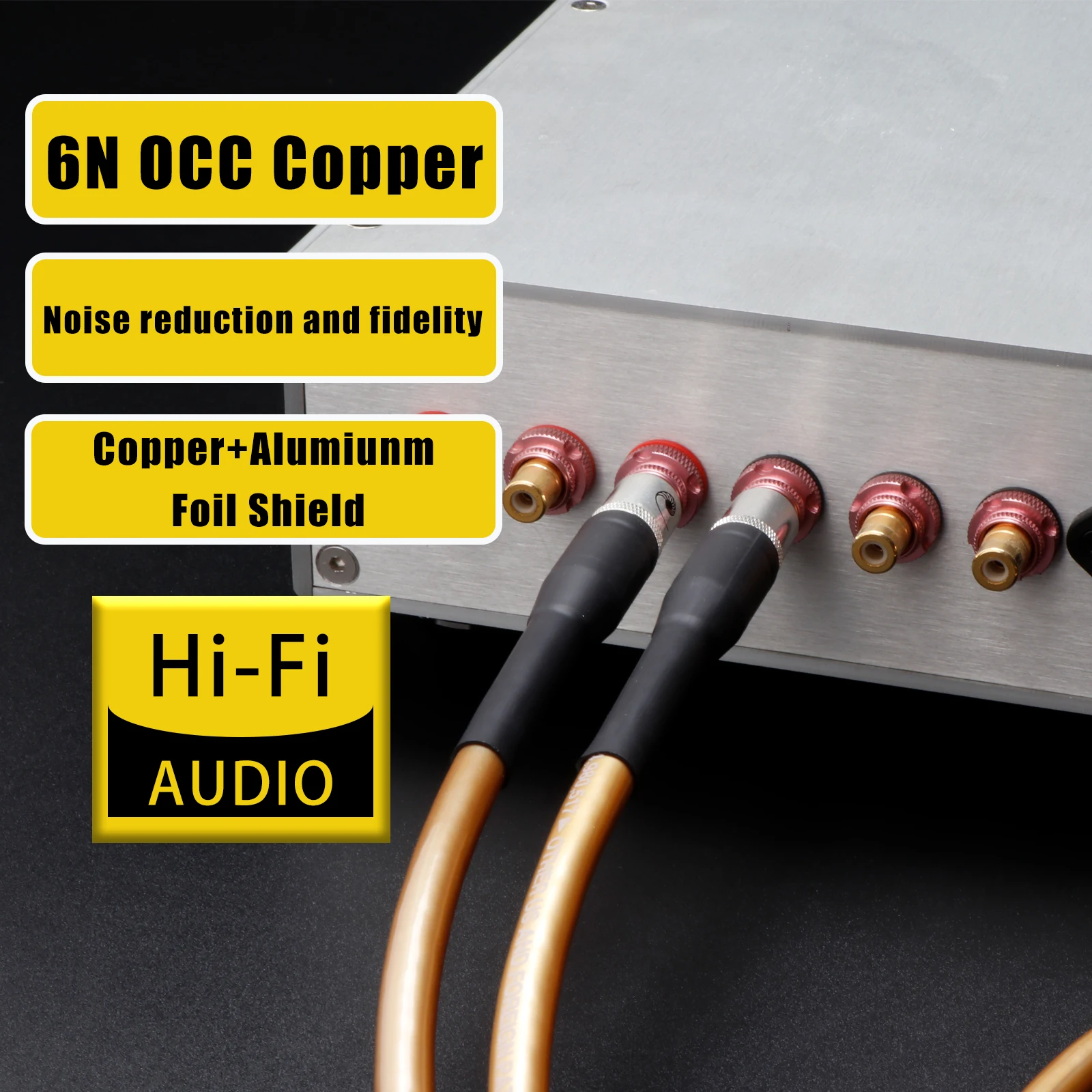 XLR Kabel HiFi OCC XLR Audio Kabel 5C Vergulde 3 Pin Interconnect Evenwichtige Man-vrouw XLR Connector voor Microfoon DAC