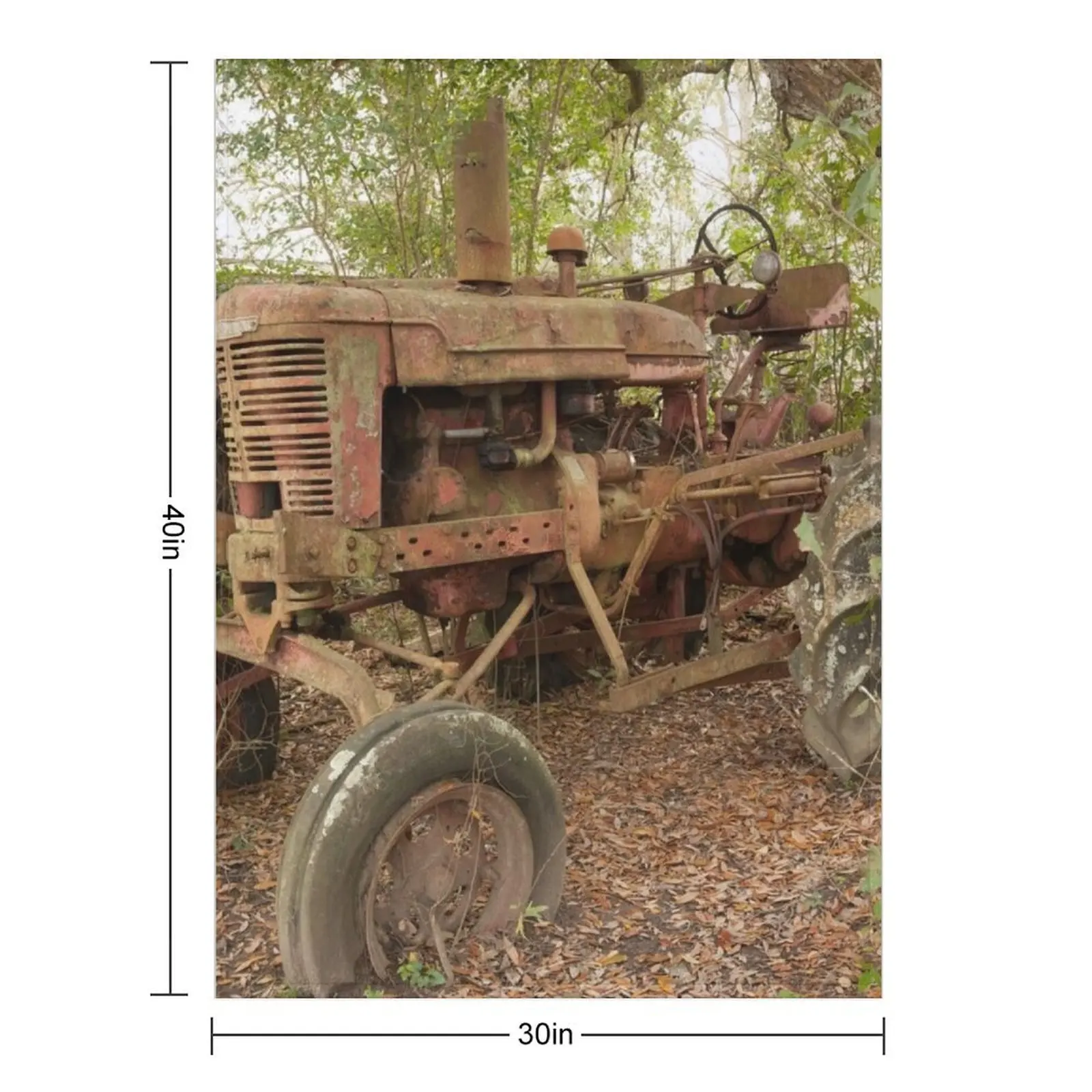 Rusty Tractor Throw Blanket Sofa Quilt Moving christmas decoration christmas gifts Blankets