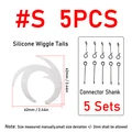 5pcs silvery S