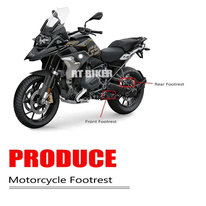R1200GS R1250GS Adjustable Footrest Rotatable Passenger Foot Pegs Rests For BMW R 1200 GS LC ADV R 1250 GS Adventure R1250GSA