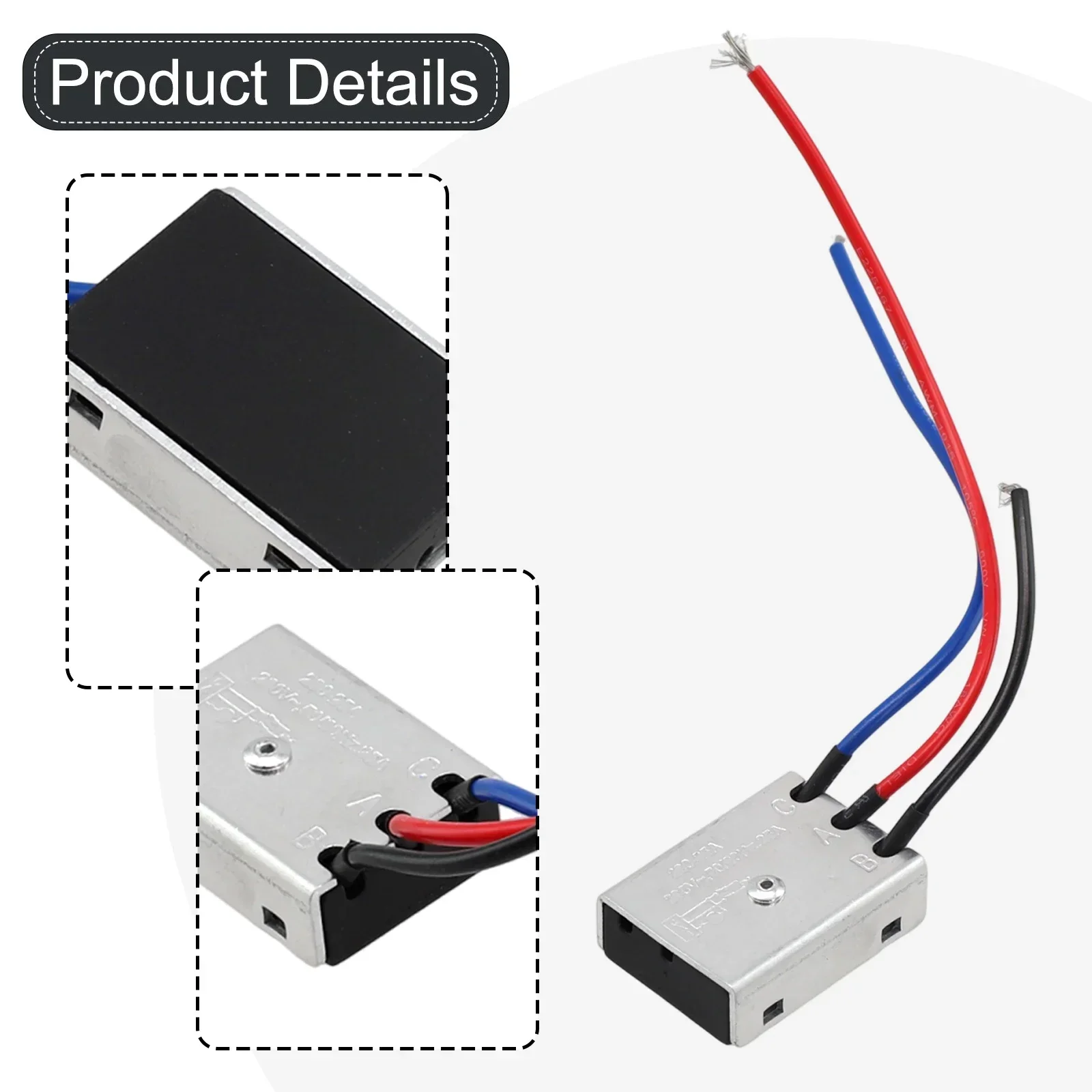 1pc 25A Soft Start Machines Switch Current Limiter For Angle Grinder Power Tools 42*31.5*13.5 Mm Tools Accessories