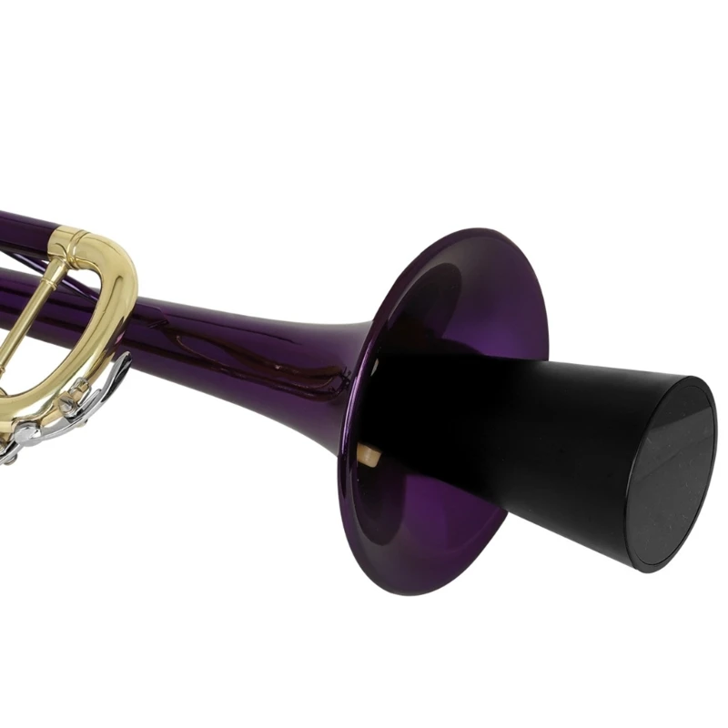   Black Portables Mute Universals Trumpet Silencers Trumpet Straight Mute Rubber