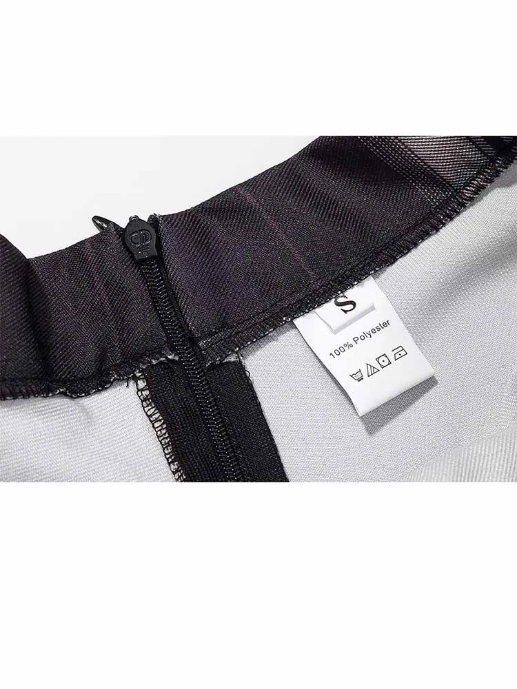 HH Frau Frühling Mode Sanfte Elastische Taille Zipper Plissee Dekoration Rock Weibliche Casual Pendeln Leichte Vielseitige Rock