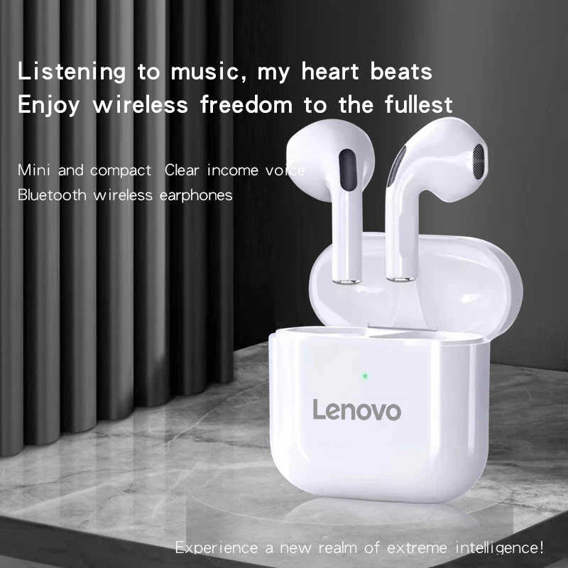 Original Lenovo Pro4 TWS Wireless Earphone Bluetooth Headset HiFi Noise Reduction Earbuds Waterproof Game Sports Mic Headphone