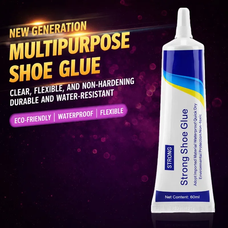 Flexible Waterproof Shoe Repair Glue Strong Wear-resistant Adhesive for Leather Sneakers Sports Trainers Professional Footwear