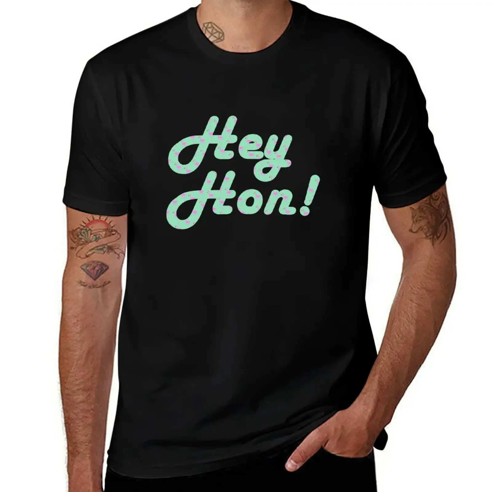 

Hey Hon! flamingoes T-Shirt oversized t shirt anime plain man clothes mens t shirts