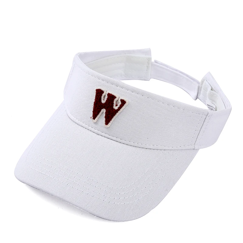 Men Women Summer Visor Hat Sun Protection Short Visor Brim Empty Top Cap W Embroidery Breathable Sports Visors Hat