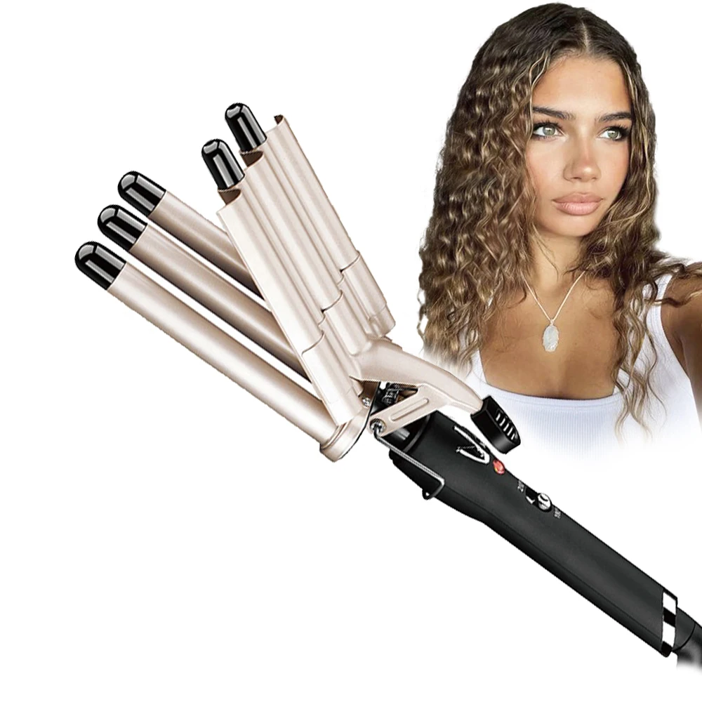 

Ceramic 5 Barrel Hair Curling Iron Wave Curler Hair Crimper 17mm Curly Wand Two-Gear Temperature Adjustable Volume Hair Styler