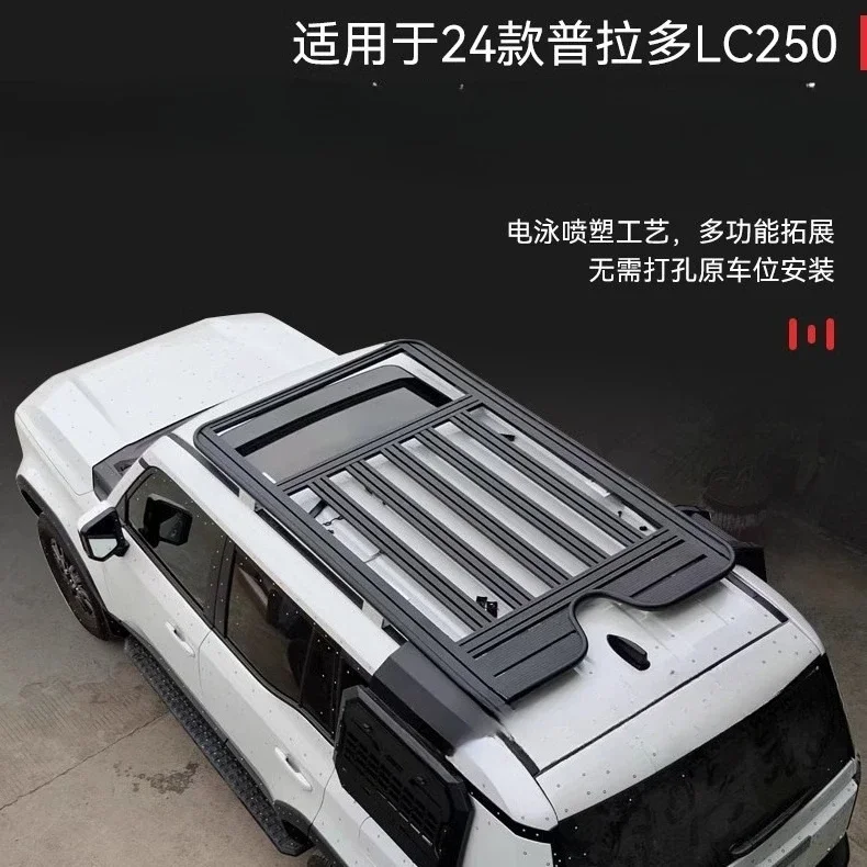 Roof Platform Luggage Frame Folding Ladder Suitable for 24 Toyota Overbearing Prado LC250prado