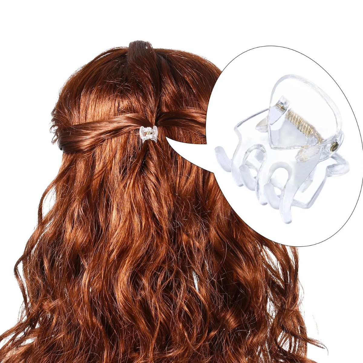 

24 pcs Small Hair Clips Women Pearlescent Claws Chunky Jaw Accessories for Girls Styling Tools Smooth Bottom Durable Plastic