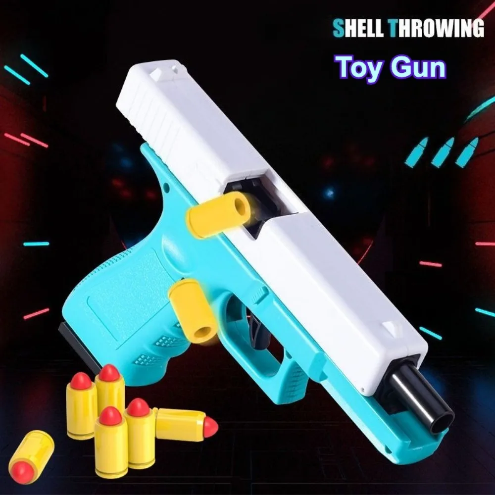 Weiche Kugel Spielzeug Pistole Shell Werfen Kontinuierliches Abfeuern Outdoor Kampf Waffe Essen Huhn Spielzeug Spiel Weihnachtsgeschenk für Kinder