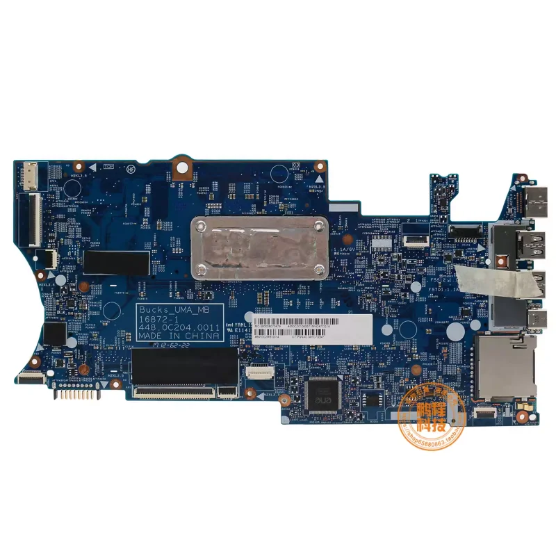 Imagem -02 - Placa-mãe para Laptop para hp Pavilion Cpu Ddr3 Uma X360 14-ba i3 i5 I77th Gen 168722 448.0c203.0011 923689601