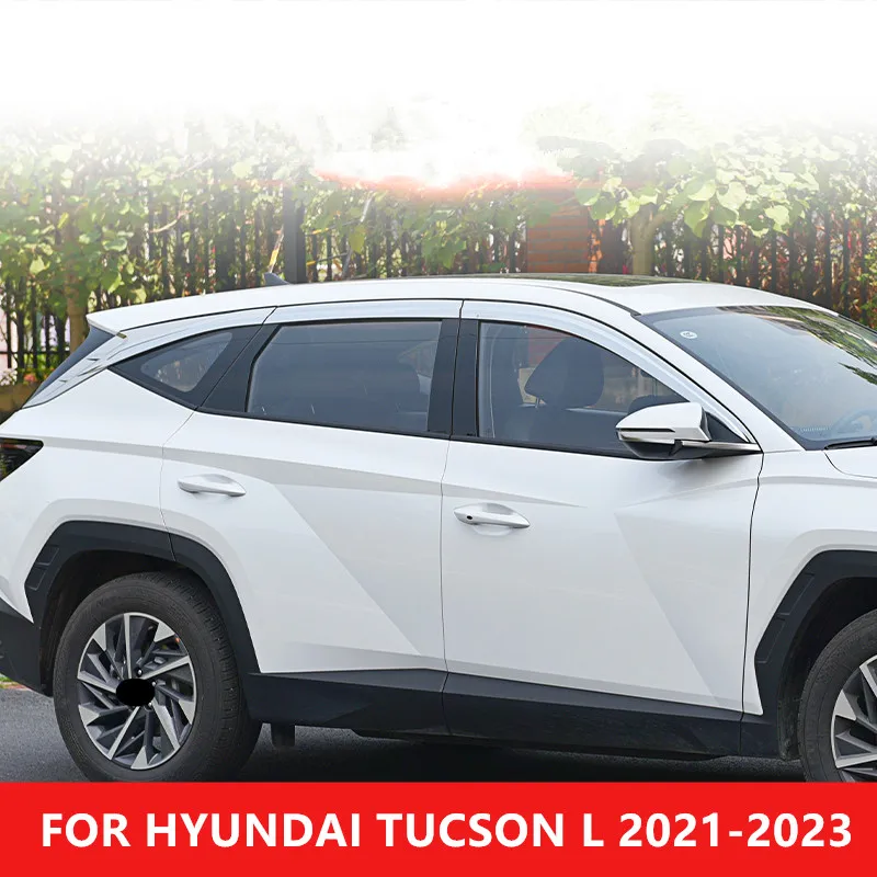 

FOR HYUNDAI TUCSON L 2021-2023 Car waterproof decorative strip sun visor special modified window rain eyebrow decoration auto