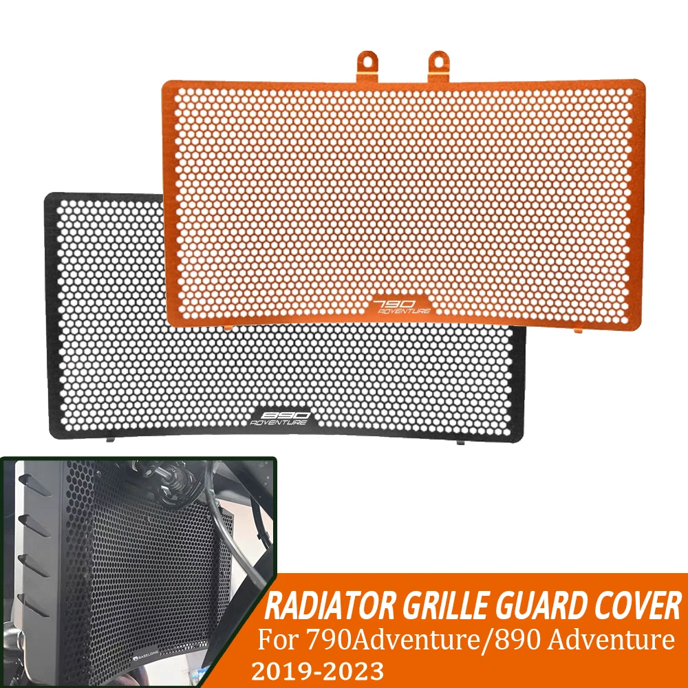 

For 790 Adventure R/S 890 Advenrture R 2018~2025 2024 Motorcycle Radiator Guard Grille Cover Protector Protective Grill Aluminum