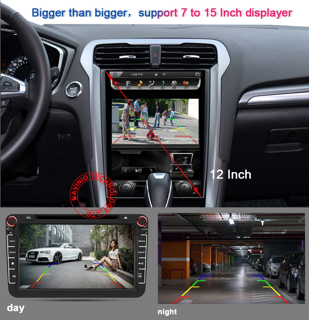 For Panda car rear view camera back up reverse car parking camera NTSC Waterproof