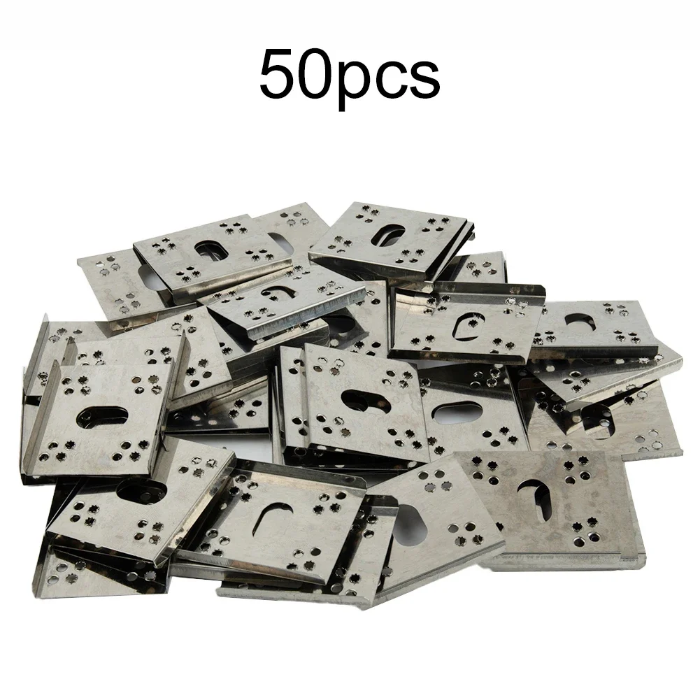 50pcs C-Shaped Steel Photovoltaic Conductive Sheet Versatile Grounding Solution For Photovoltaic Grounding Plates Solar Power