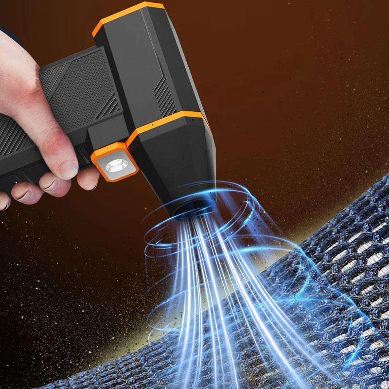 جديد عنيف الكهربائية توربو منفاخ نفاث قوية يده منفاخ الهواء مع إضاءة LED فرش السيارات USB قابلة للشحن منفاخ