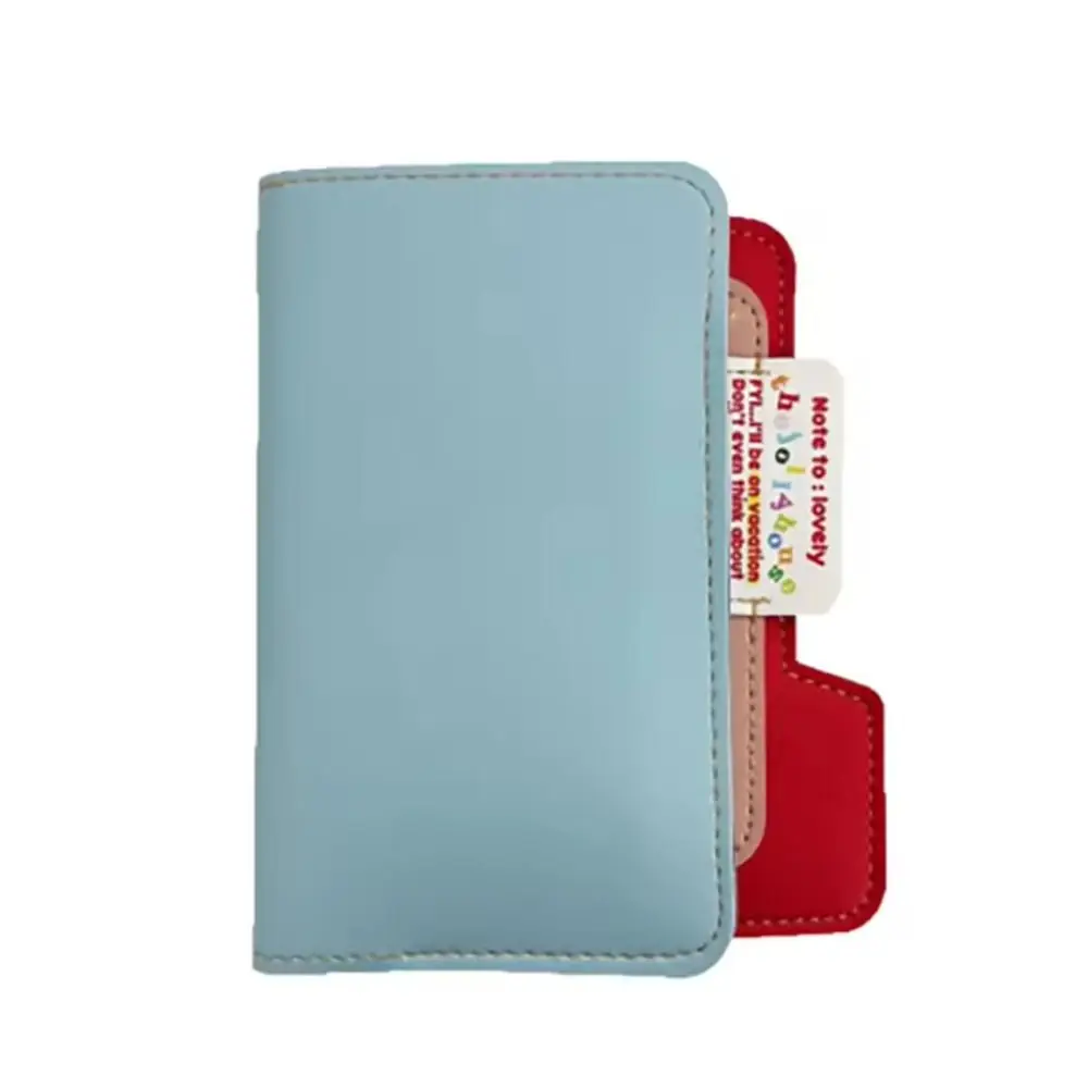 Tarjetero de cuero PU, tarjeteros ligeros, bolsa para tarjetas, Protector de pasaporte ultrafino de Color caramelo, accesorios de viaje