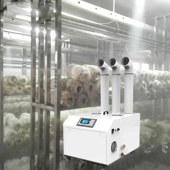 

18kg/Hr Portable Large Industrial Fogging Mist Maker Ultrasonic Humidifier For Plants With Drain Hose