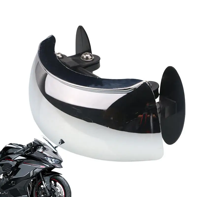 

Motorcycle Rear View Mirror 180 Degree Wide Angle Safety Rear View Mirror Wind Screen Mount Blind Detection For Sport Bike