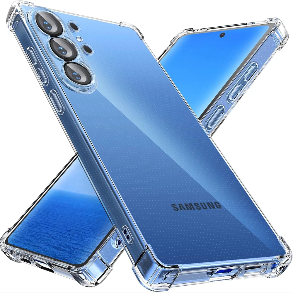 Reinforced Corners Soft TPU Camera Protection Back Phone Shockproof Case Cover for Samsung Galaxy S26 Ultra Plus