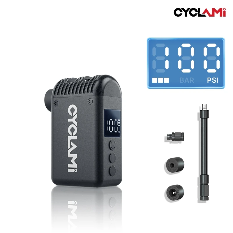 

CYCLAMI Mini портативный карманный велосипедный электрический воздушный насос Schrader Presta Valve Road MINI быстрый перезаряжаемый компрессор для накачивания шин