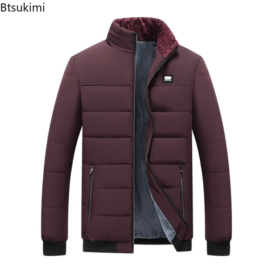 Men's Warm Jackets Cotton Padded Jacket Casual Sports Autumn and Winter Stand Collar Warm Thick Parkas Jacket Youth XXS-2XL Size