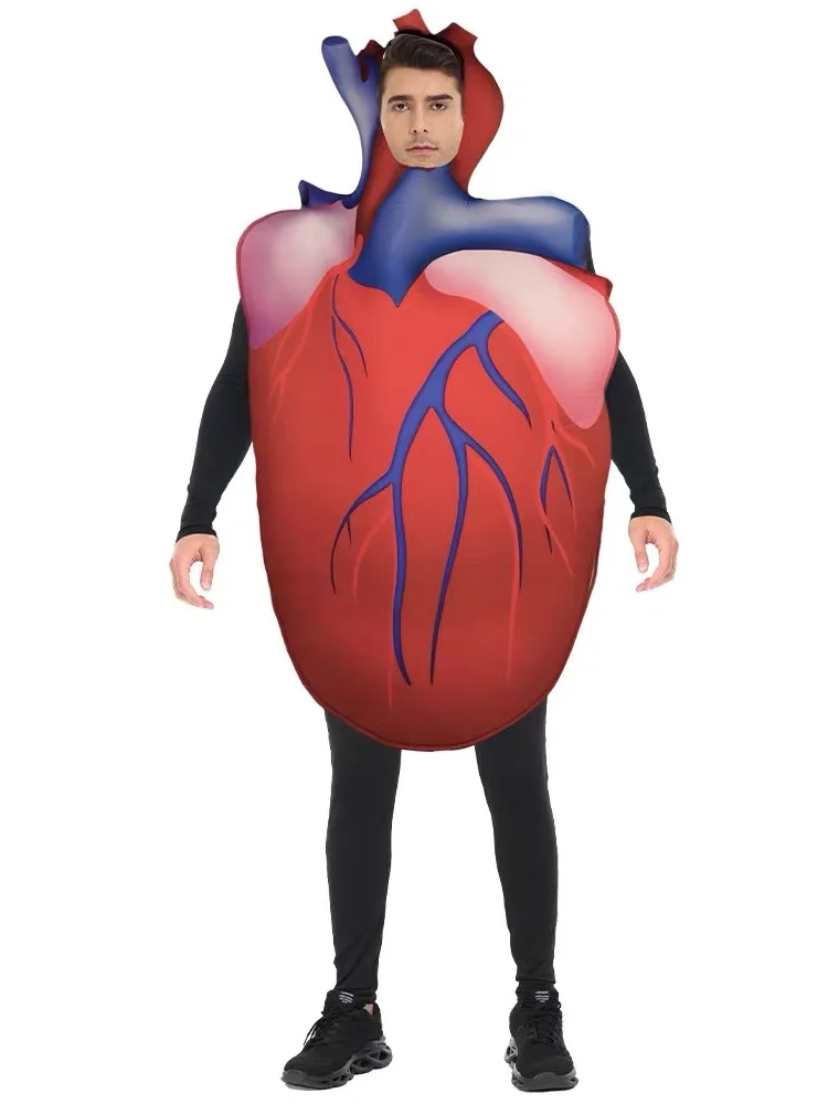 

Хэллоуин сумасшедший забавный костюм человеческих органов, одежда для выступлений кишечника, одежда для родителей и детей, традиционная этническая сцена...