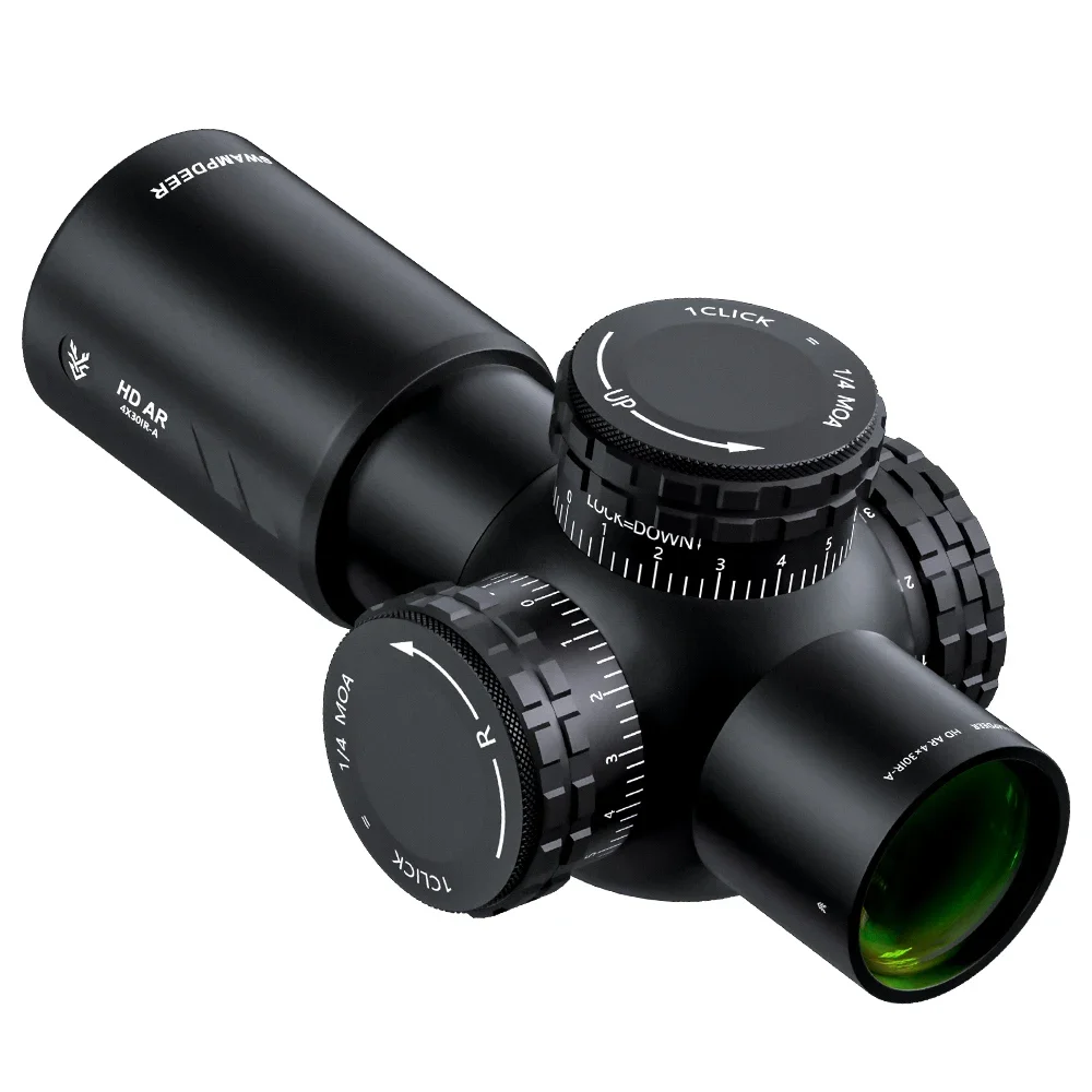 AR 4X30IR Rifle Scope Hunting Telescope 4X Built-in Mini Level Lens Barrel Collimator Illumination Adjustable