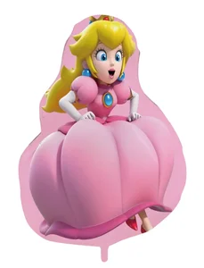 Super Mario Cartoon Foil Balloon Luigi Peach Princesa Globo de personaje Decoración de la fiesta infantil Ballón Bola de juguete 12 mejores decoraciones de cumpleaños de princesas de ventas - №3